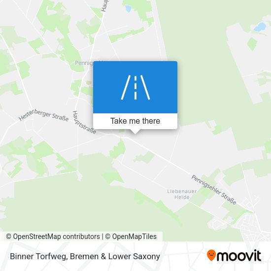 Binner Torfweg map