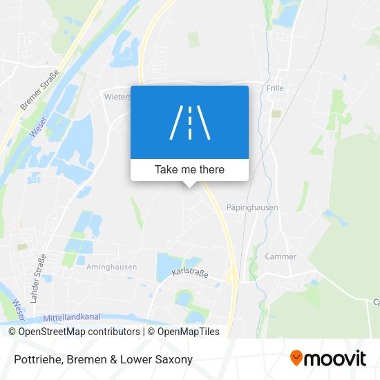 Pottriehe map