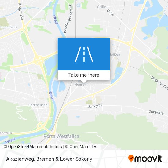 Akazienweg map