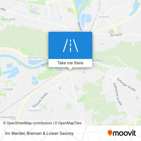 Im Werder map