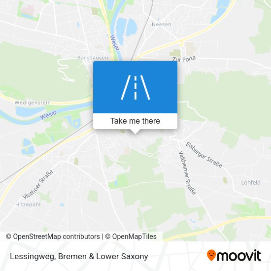 Lessingweg map