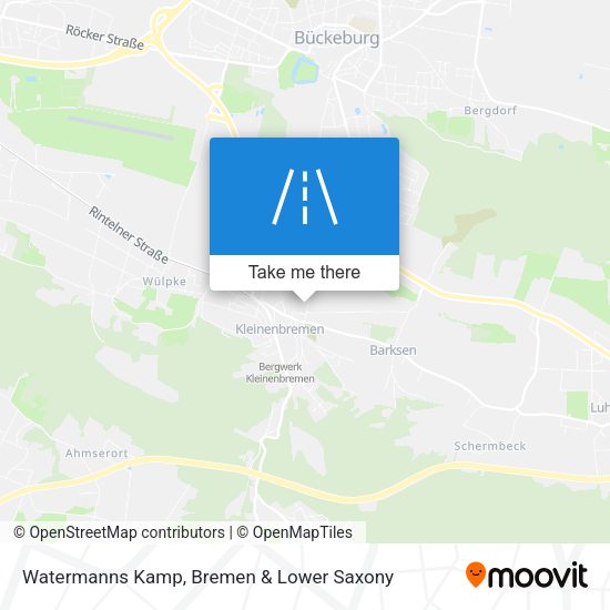 Watermanns Kamp map