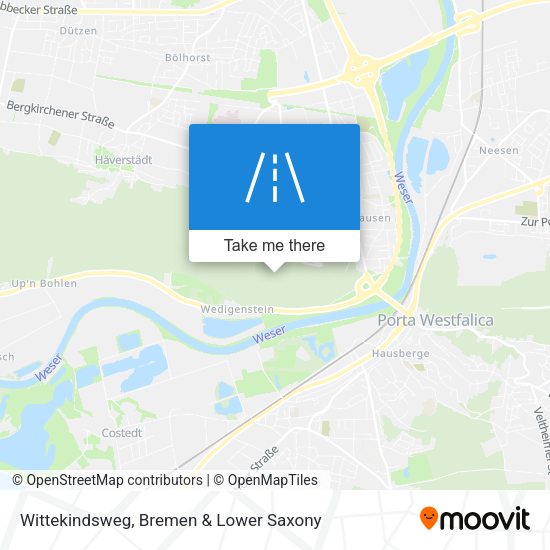 Wittekindsweg map