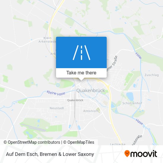 Auf Dem Esch map