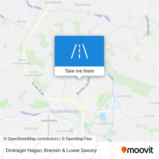 Dinklager Hagen map