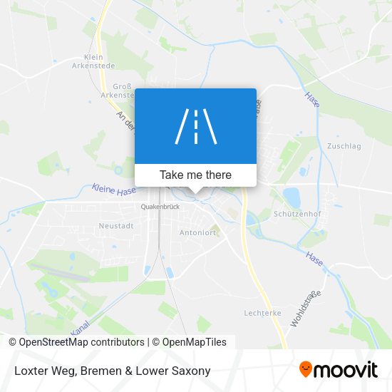 Loxter Weg map