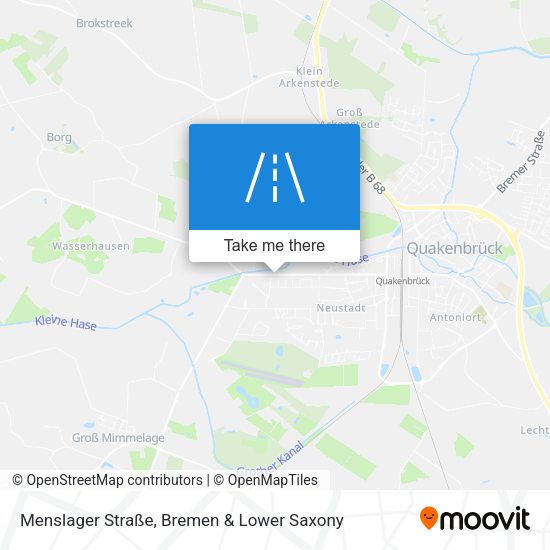 Menslager Straße map