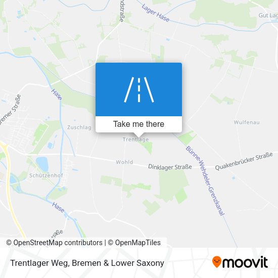 Trentlager Weg map
