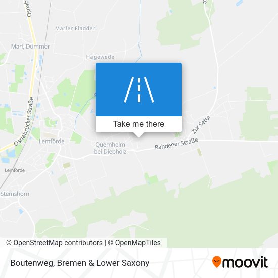 Boutenweg map