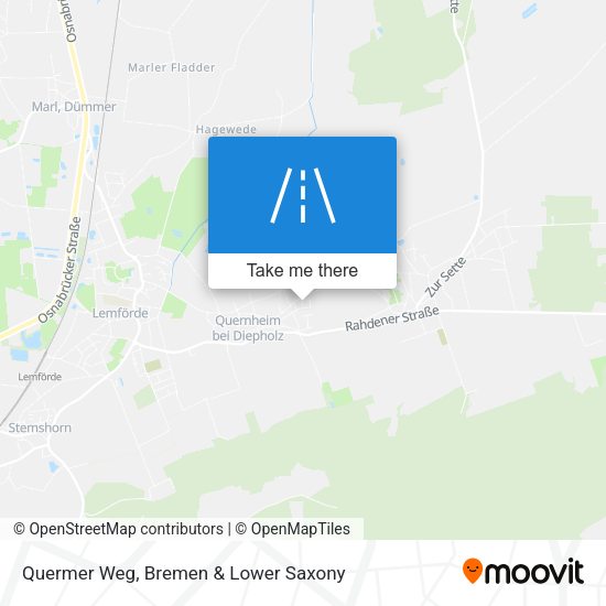 Quermer Weg map
