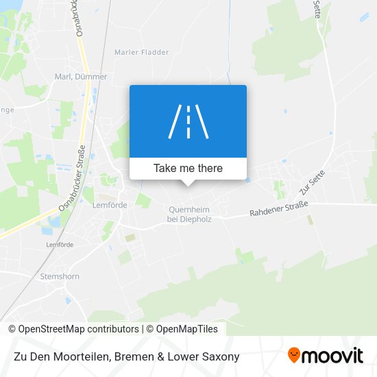 Zu Den Moorteilen map