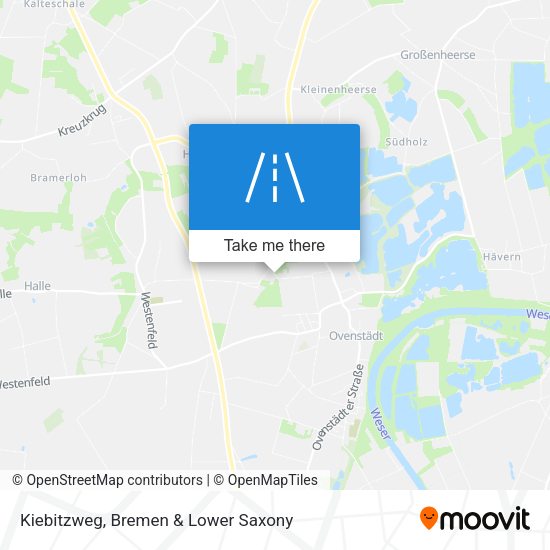 Kiebitzweg map