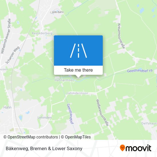 Bäkenweg map