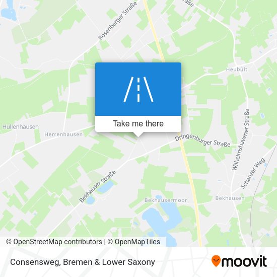 Consensweg map