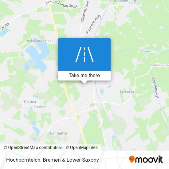 Hochbornteich map