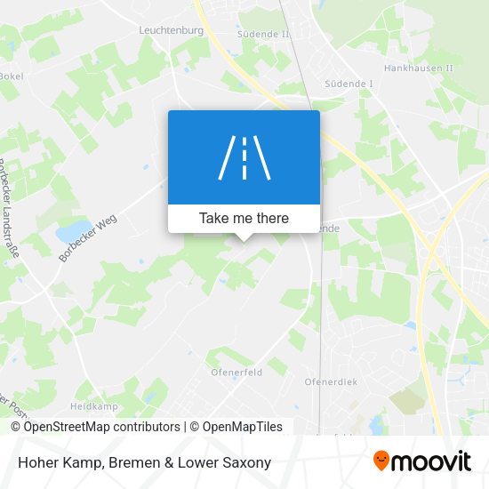 Hoher Kamp map
