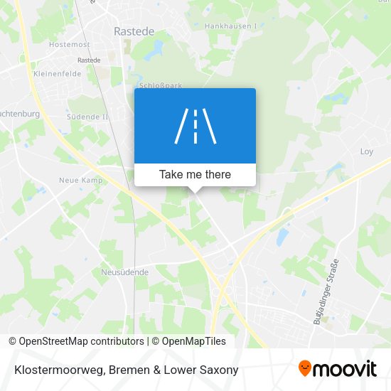 Klostermoorweg map