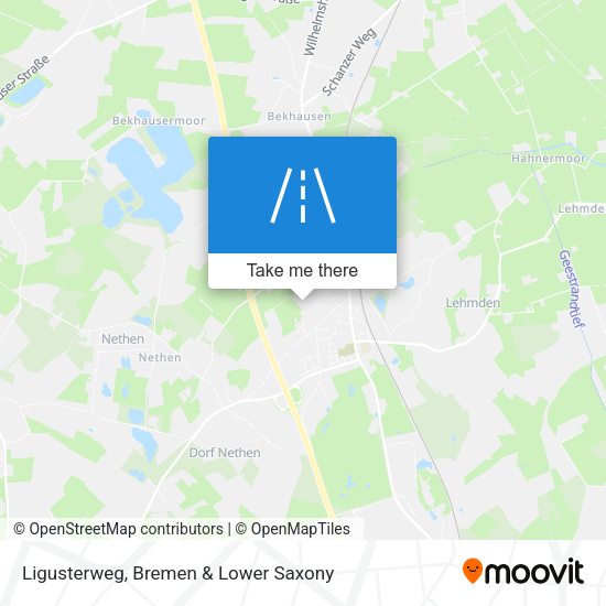 Ligusterweg map