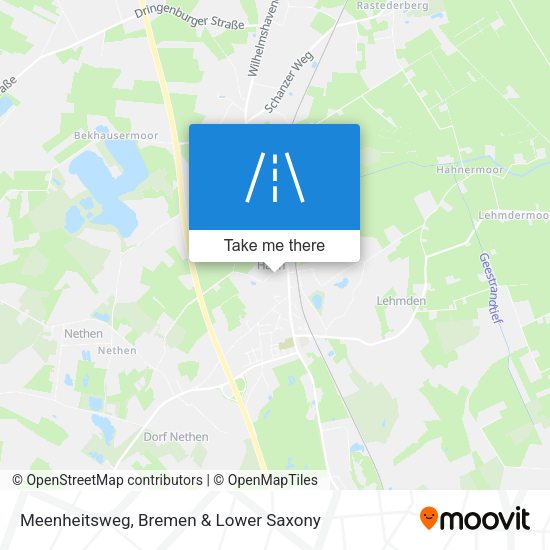 Meenheitsweg map