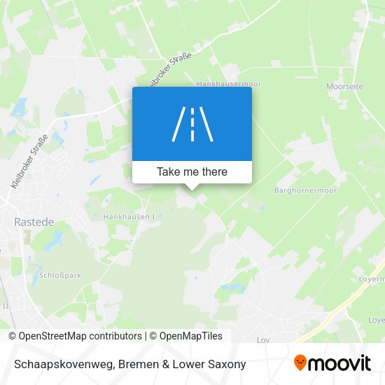 Schaapskovenweg map