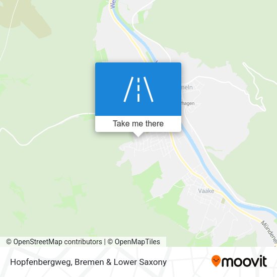 Hopfenbergweg map