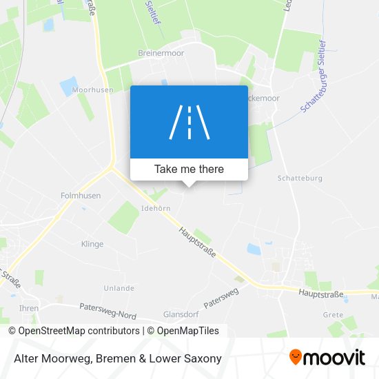 Alter Moorweg map