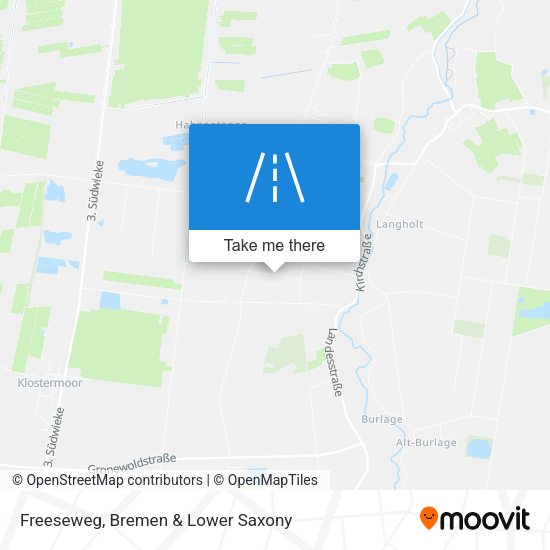 Freeseweg map