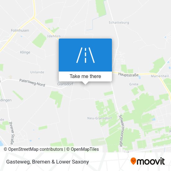 Gasteweg map