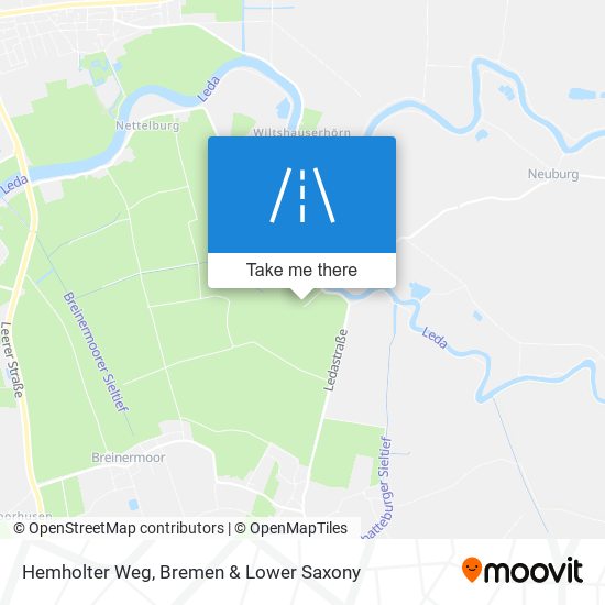 Hemholter Weg map