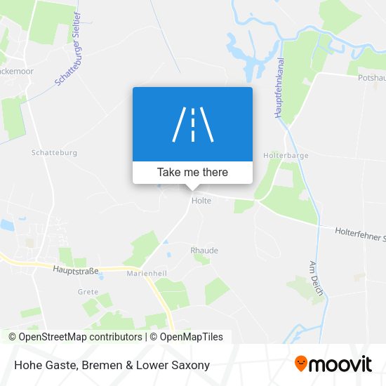 Hohe Gaste map