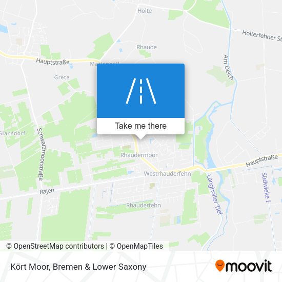 Kört Moor map