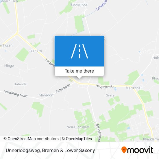 Unnerloogsweg map