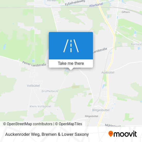 Auckenroder Weg map