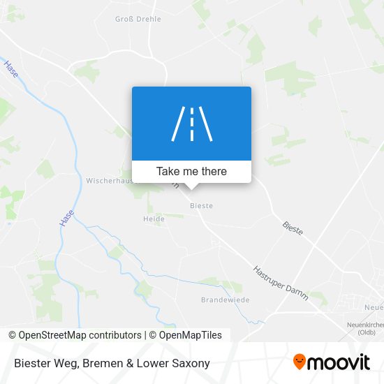Biester Weg map