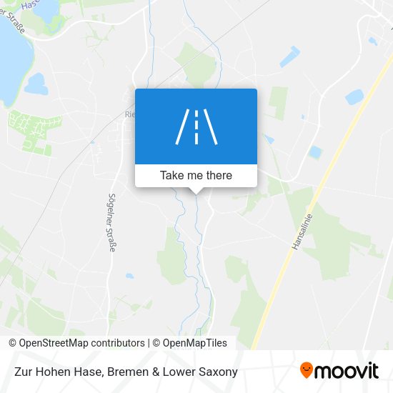 Zur Hohen Hase map