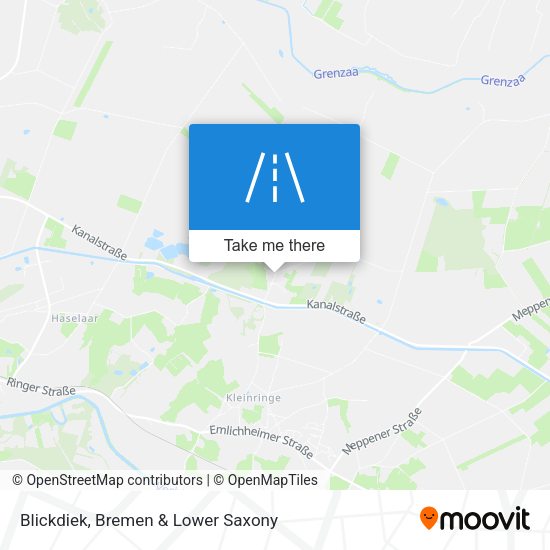 Blickdiek map