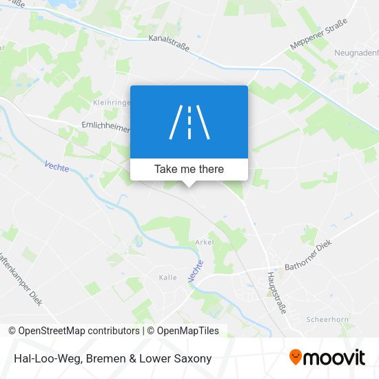 Hal-Loo-Weg map