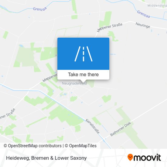 Heideweg map