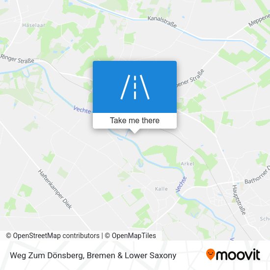 Weg Zum Dönsberg map