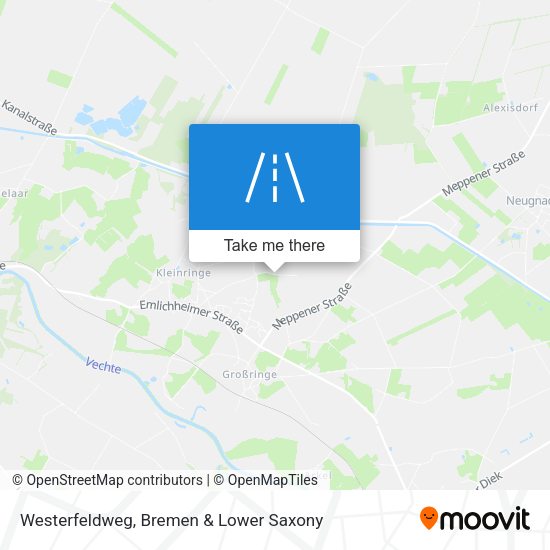 Westerfeldweg map