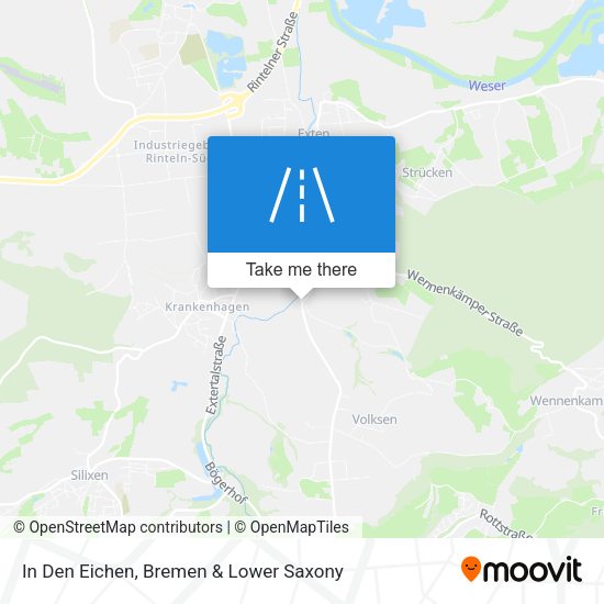 In Den Eichen map