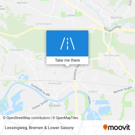 Lessingweg map