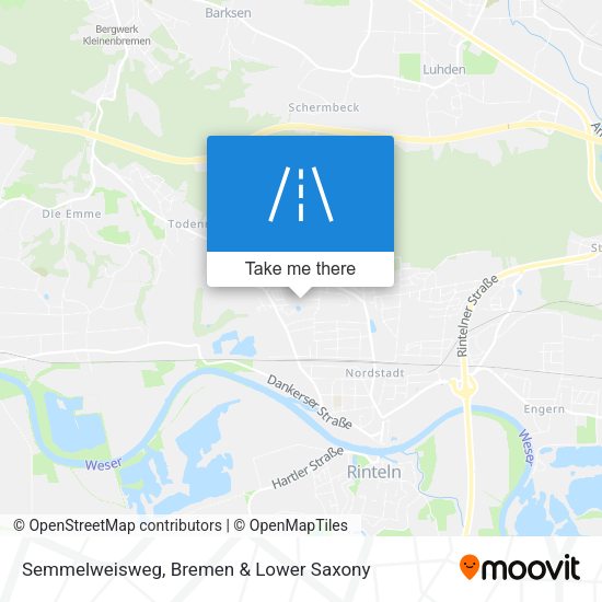 Semmelweisweg map