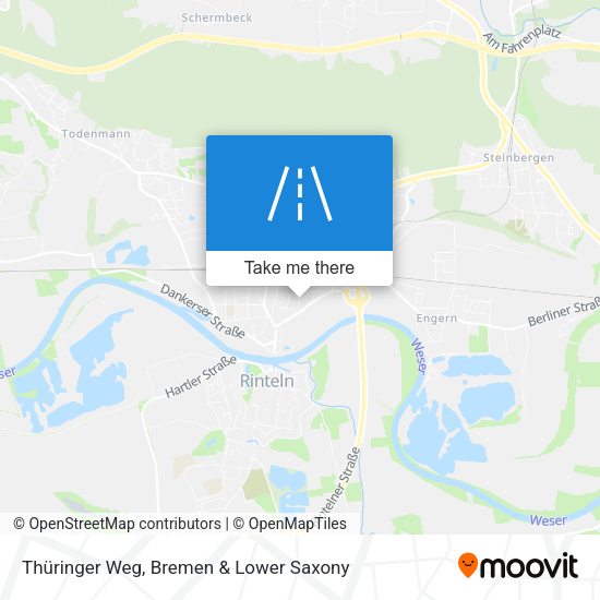 Thüringer Weg map