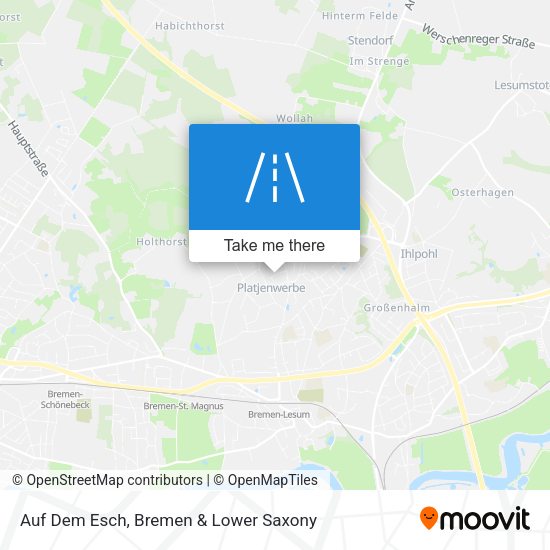 Auf Dem Esch map