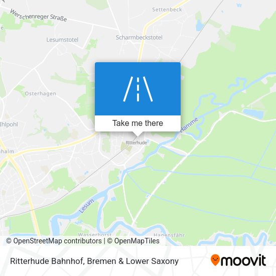 Ritterhude Bahnhof map