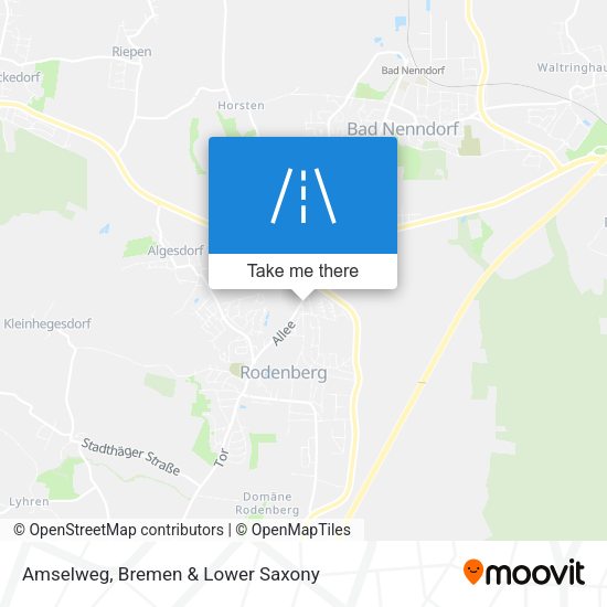 Amselweg map