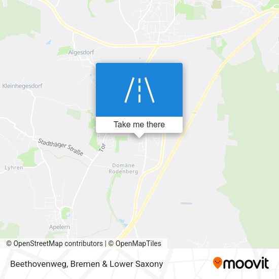 Beethovenweg map