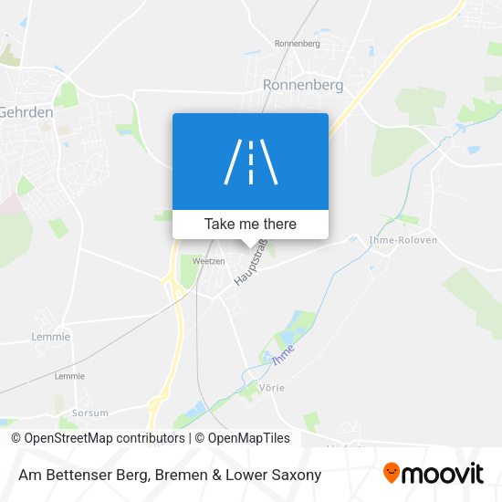 Am Bettenser Berg map