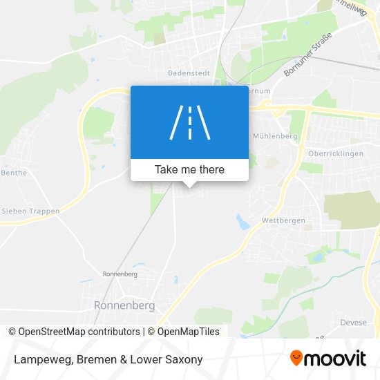 Lampeweg map